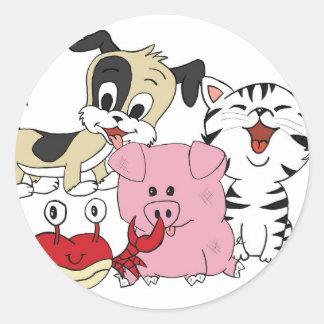 The Animals Classic Round Sticker