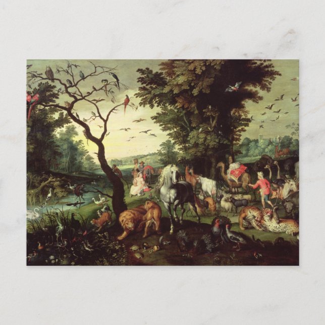 The Animals Entering Noah's Ark Postcard (Front)