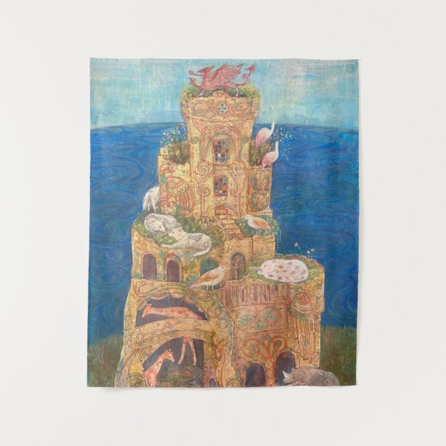 The Animals' Golden Castle of Dreams Tapestry (Front)