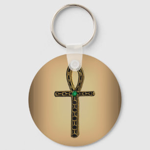 The Ankh (gold) Key Ring