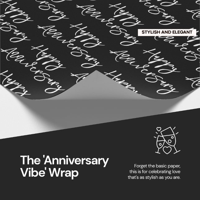  The 'Anniversary Vibe' Wrap Wrapping Paper (Level up your anniversary gifting with a wrap that's a whole vibe.)
