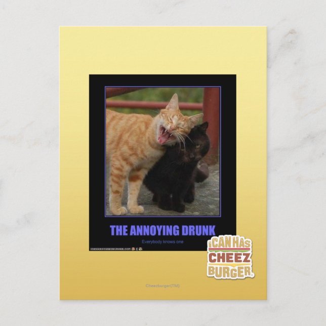 The Annoying Drunk Postcard (Front)