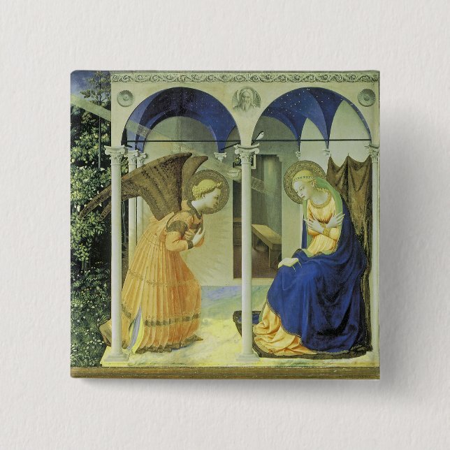 The Annunciation 15 Cm Square Badge (Front)