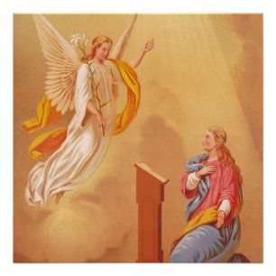 The Annunciation (1883),Famous Painting Poster