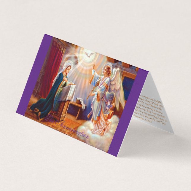 The Annunciation (2) - Prayer Card (Front)