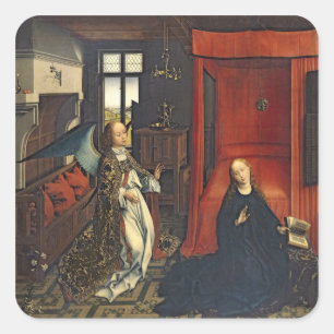 The Annunciation 3 Square Sticker