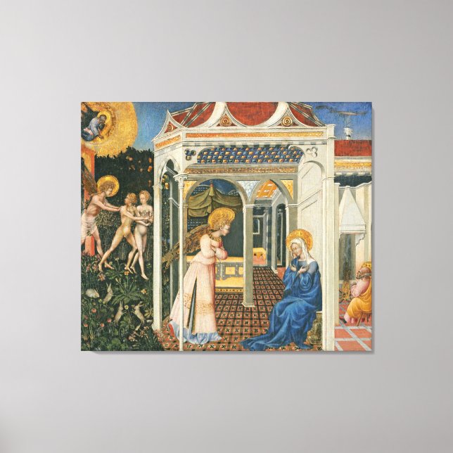 The Annunciation and Expulsion from Paradise Canvas Print (Front)