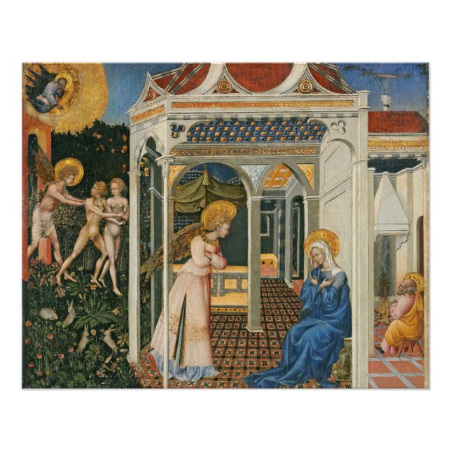 The Annunciation and Expulsion from Paradise Poster (Front)