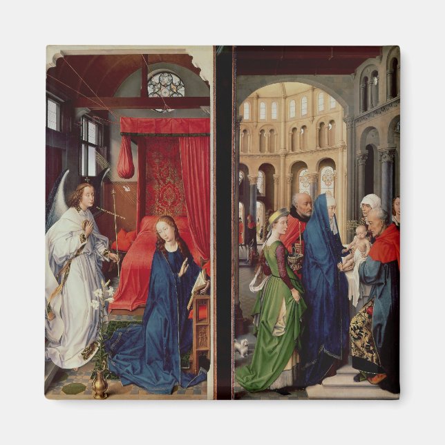 The Annunciation and the Presentation in Temple Magnet (Front)