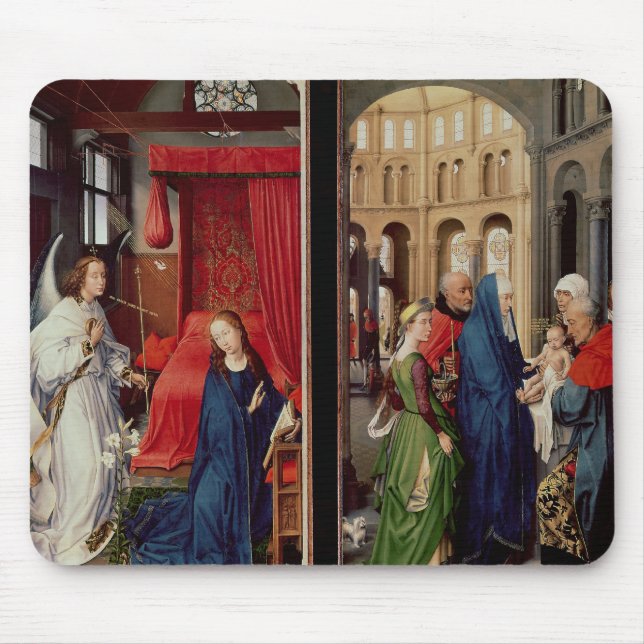 The Annunciation and the Presentation in Temple Mouse Pad (Front)