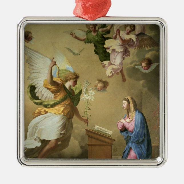 The Annunciation, before 1652 Metal Tree Decoration (Front)