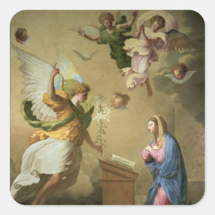The Annunciation, before 1652 Square Sticker