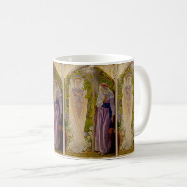 The Annunciation By Arthur Hughes Coffee Mug (Front Right)