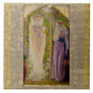 The Annunciation By Arthur Hughes Tile