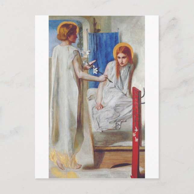 The Annunciation by Dante Gabriel Rossetti Postcard (Front)