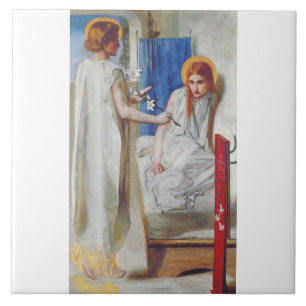 The Annunciation by Dante Gabriel Rossetti Tile