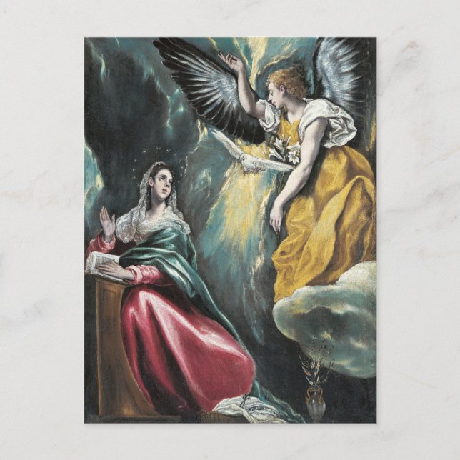 The Annunciation by El Greco Postcard (Front)
