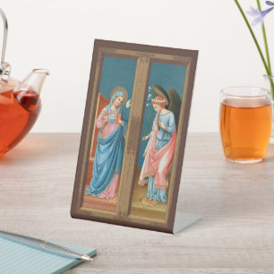 The Annunciation by F. Lippi (M 038) Pedestal Sign