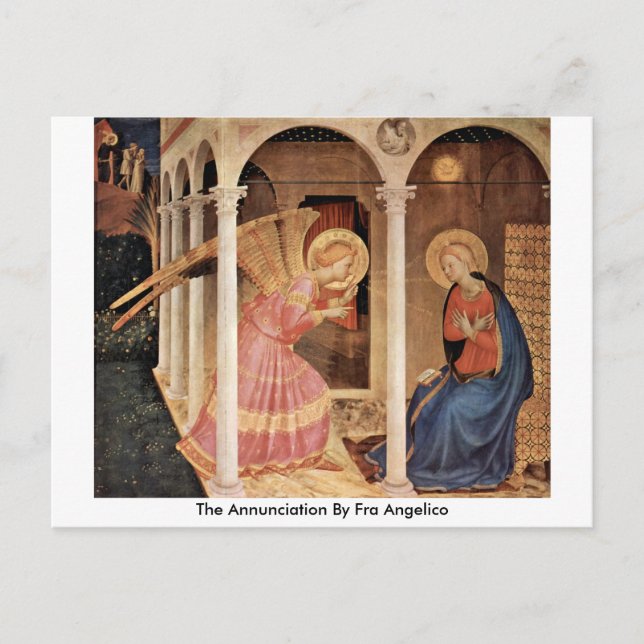 The Annunciation By Fra Angelico Postcard (Front)