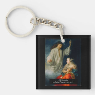 The Annunciation by Godfried Schalcken Key Ring