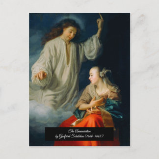 The Annunciation by Godfried Schalcken Postcard