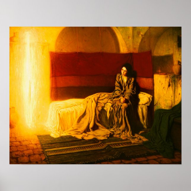 The Annunciation by Henry Ossawa Tanner Poster (Front)