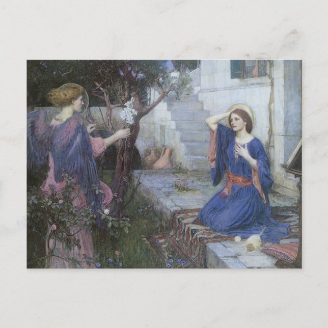 The Annunciation by John William Waterhouse Postcard (Front)