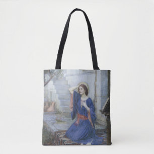 The Annunciation by John William Waterhouse Tote Bag