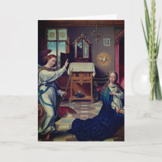 The Annunciation by Joos van Cleve: Blank Card