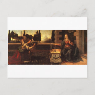 The Annunciation by Leonardo Da Vinci c. 1472-1475 Postcard