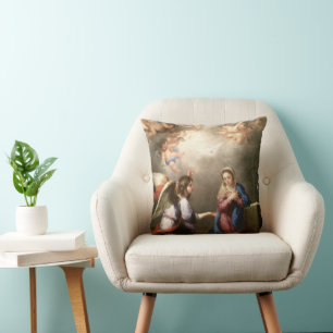  The Annunciation by Murillo (detail) Cushion