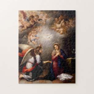 The Annunciation by Murillo (detail) Jigsaw Puzzle