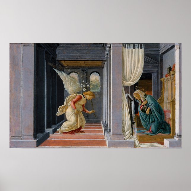 The Annunciation by Sandro Botticelli Poster (Front)
