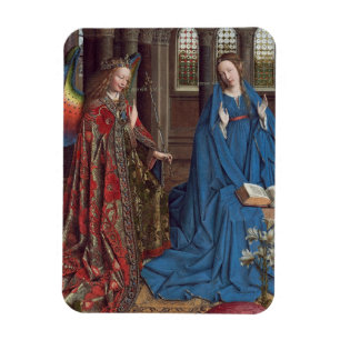 The Annunciation, c. 1434- 36 (oil on canvas) Magnet