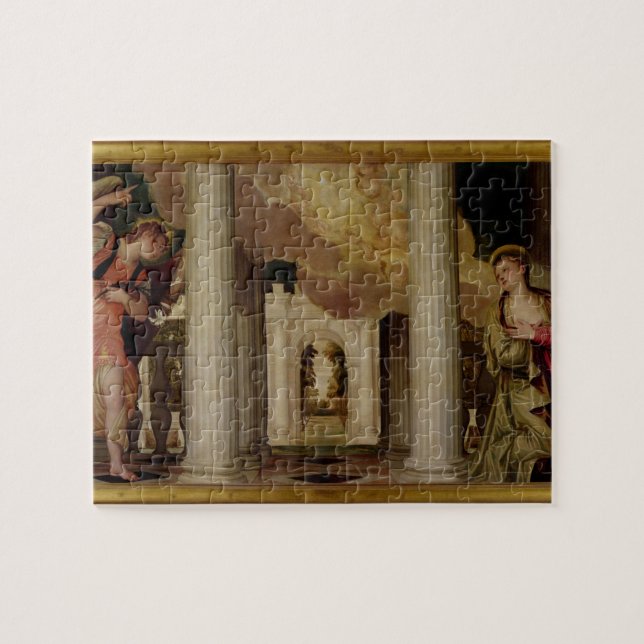 The Annunciation, c.1551-53 (oil on canvas) Jigsaw Puzzle (Horizontal)