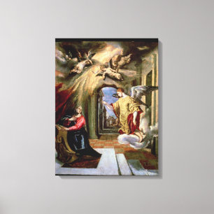 The Annunciation, c.1570-73 Canvas Print