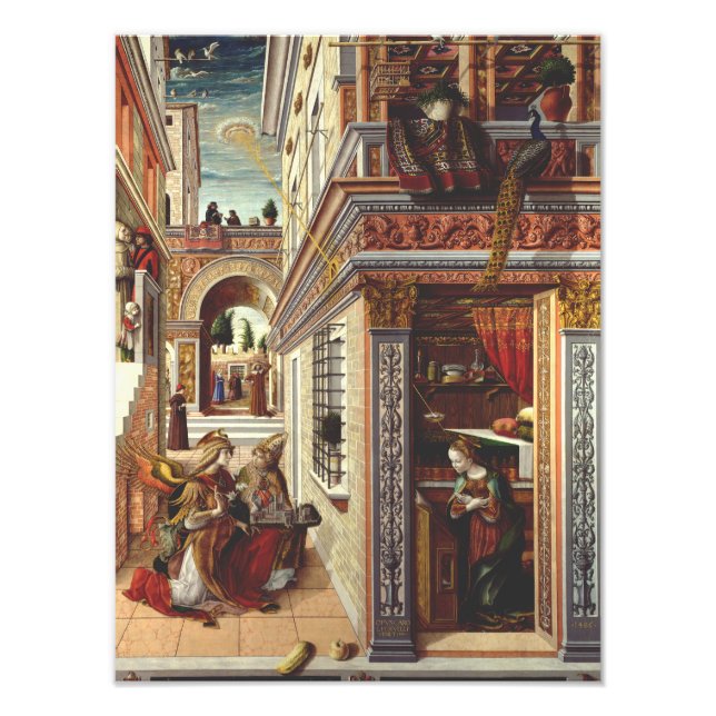 The Annunciation Carlo Crivelli Renaissance Art Photo Print (Front)