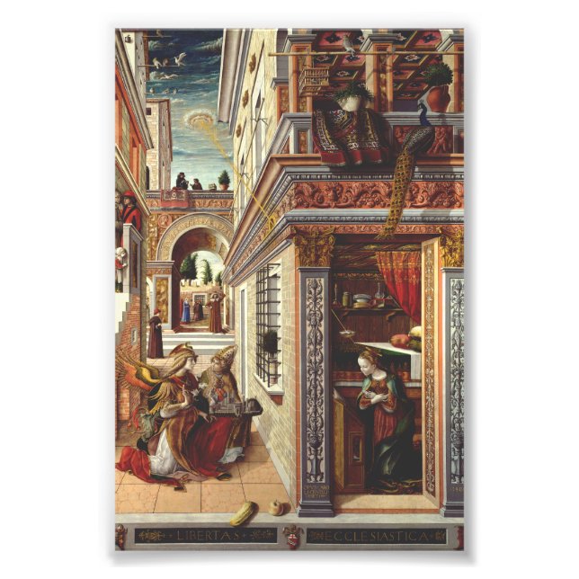 The Annunciation Carlo Crivelli Renaissance Art Photo Print (Front)