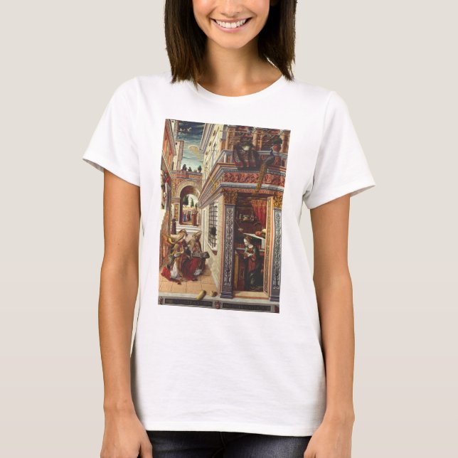 The Annunciation Carlo Crivelli Renaissance Art T-Shirt (Front)