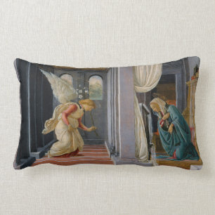 The Annunciation, circa 1485 Lumbar Cushion