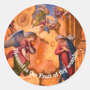 The Annunciation Classic Round Sticker