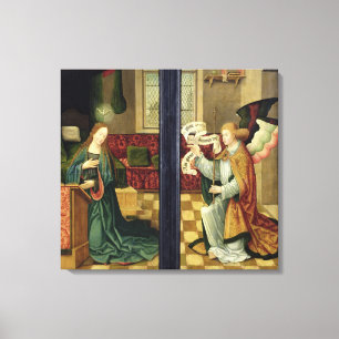 The Annunciation, Cologne School Canvas Print