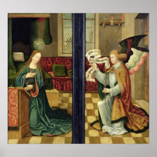 The Annunciation, Cologne School Poster