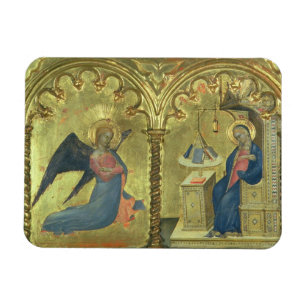 The Annunciation, detail from a polytych depicting Magnet