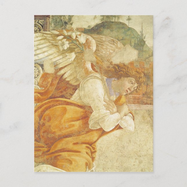 The Annunciation, detail of the Archangel Postcard (Front)