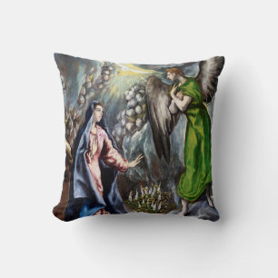 The Annunciation, El Greco Cushion