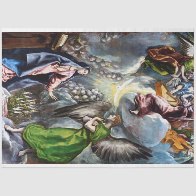 The Annunciation, El Greco Tissue Paper (Front)