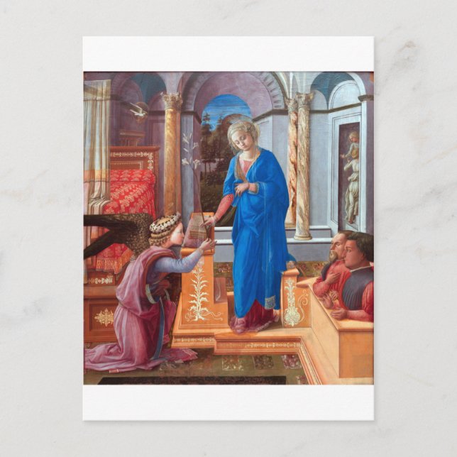 The Annunciation, Filippo Lippi, 1440 Postcard (Front)
