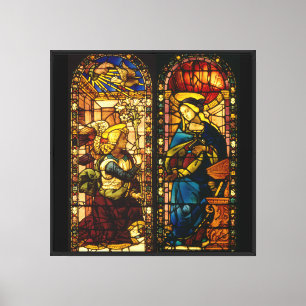 The Annunciation In Multi-Colours Canvas Print