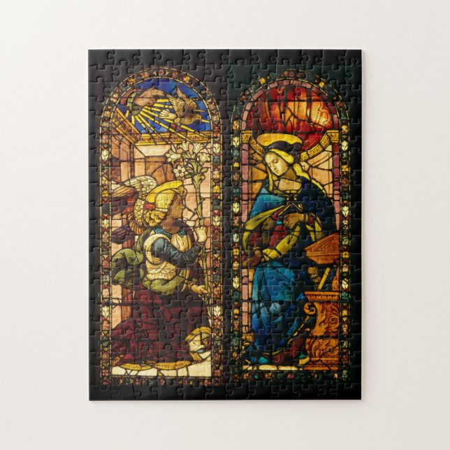 The Annunciation In Multi-Colours Jigsaw Puzzle (Vertical)
